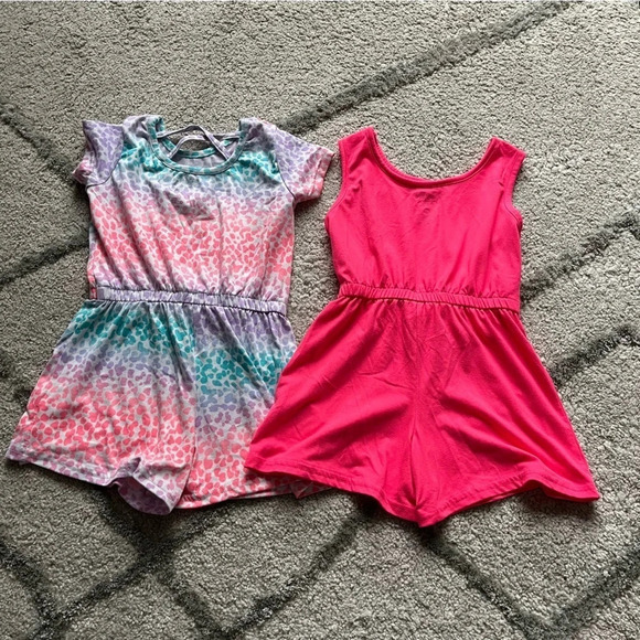 Girls summer bundle rompers limited too neon summer dress jumpsuit 4 - Picture 3 of 12